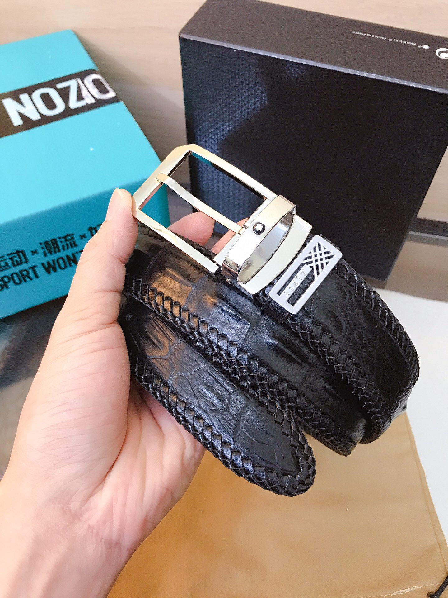 몽블랑 남자 벨트