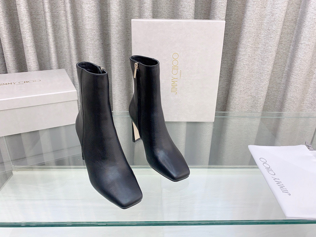 지미추 여자 부츠 힐 8.5cm