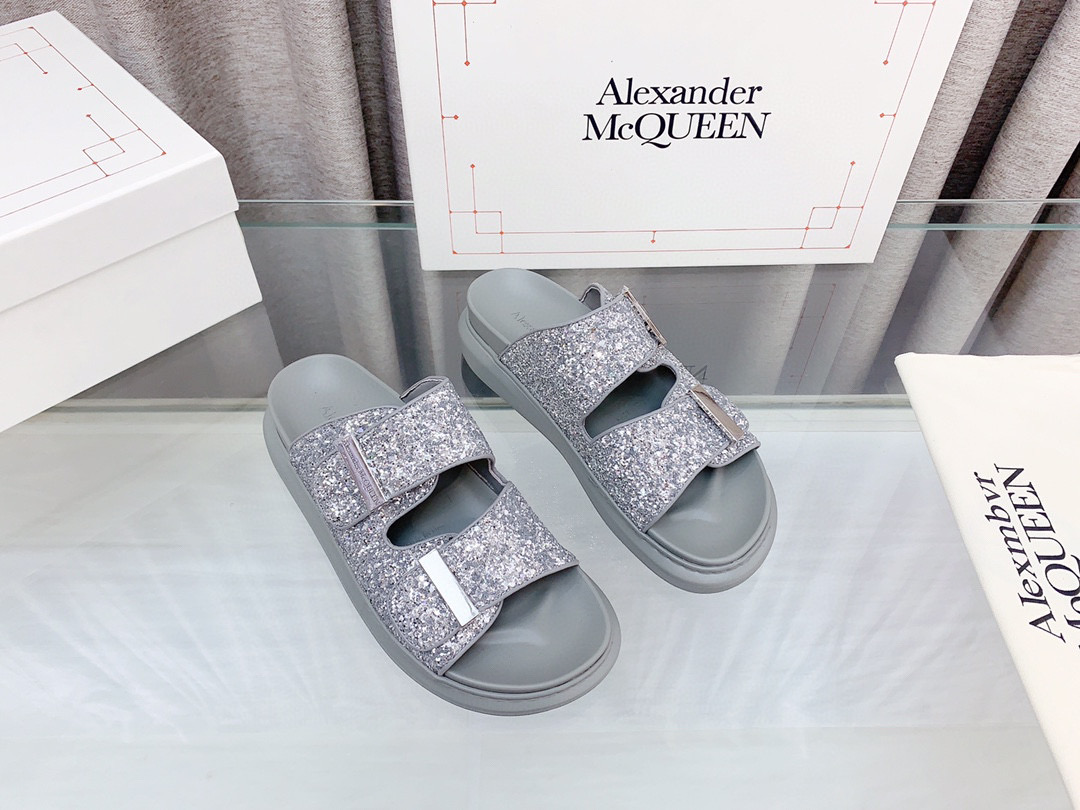 알렉산더 맥퀸 여자 슬리퍼 5cm