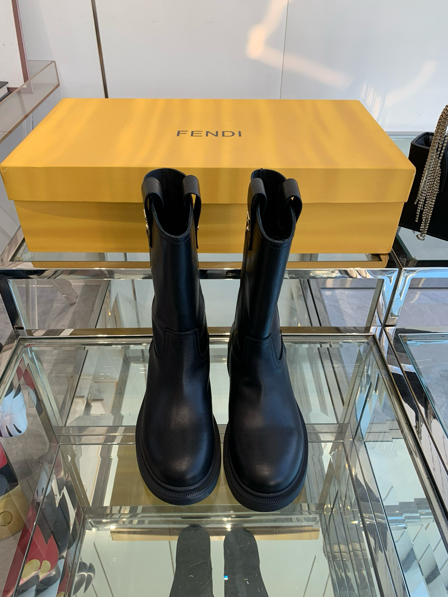 펜디 여자 부츠 힐3.5cm