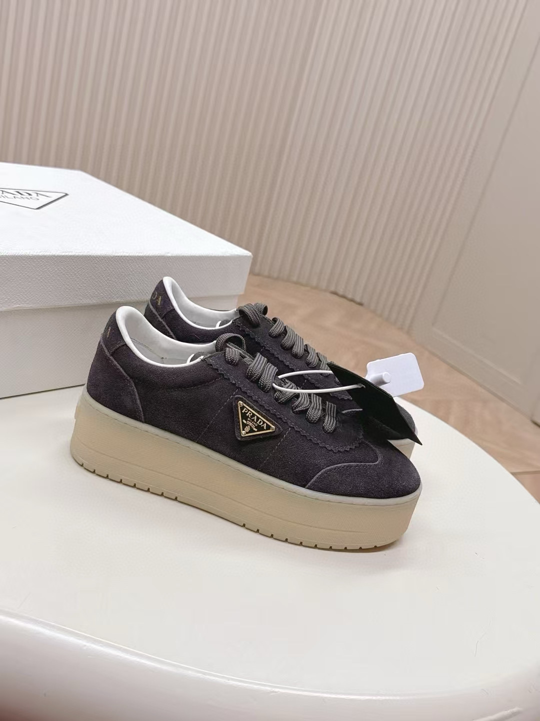 프라다 5cm 여자 스니커즈 신발 운동화