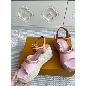 루이비통 여자 샌들 7.5cm