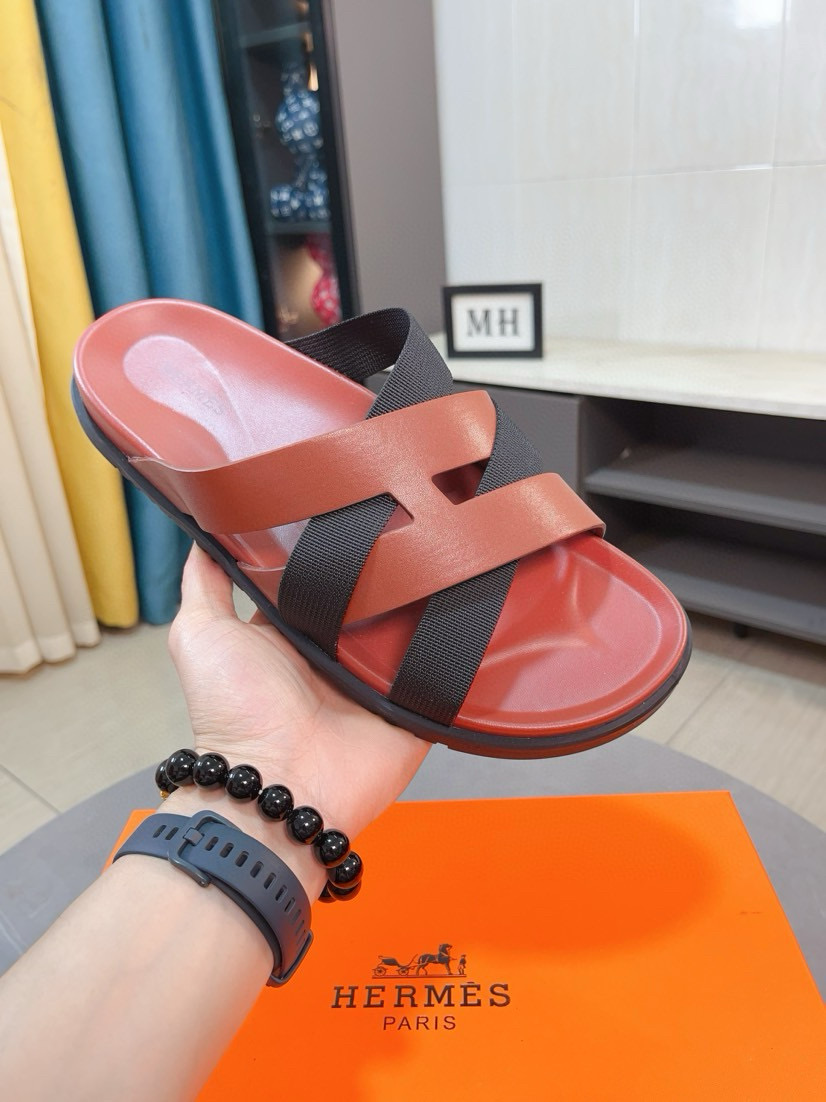 에르메스 남자 슬리퍼