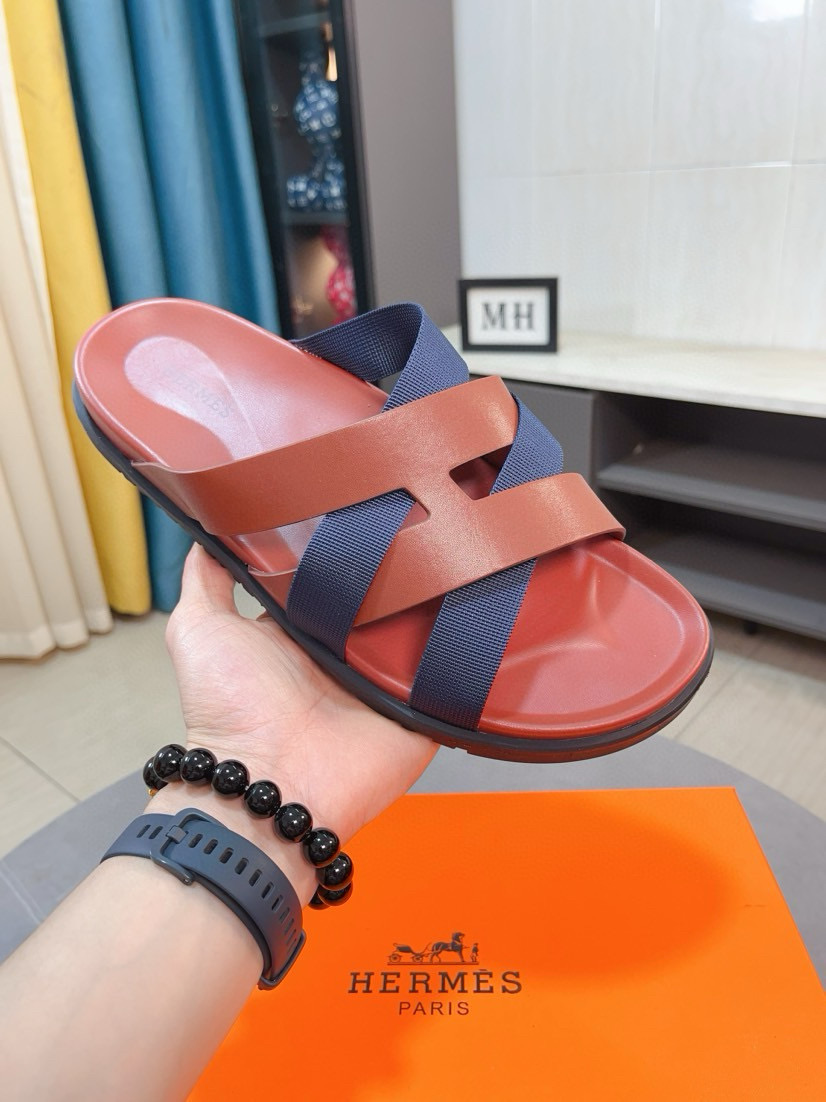 에르메스 남자 슬리퍼