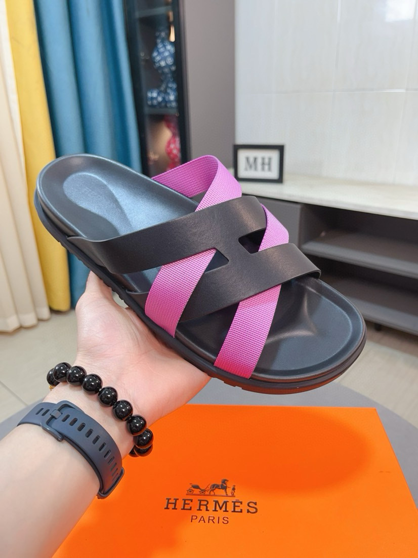 에르메스 남자 슬리퍼