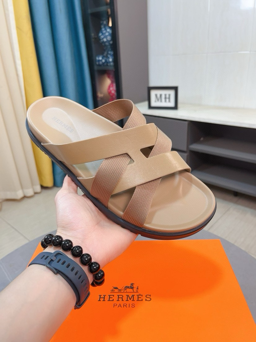 에르메스 남자 슬리퍼