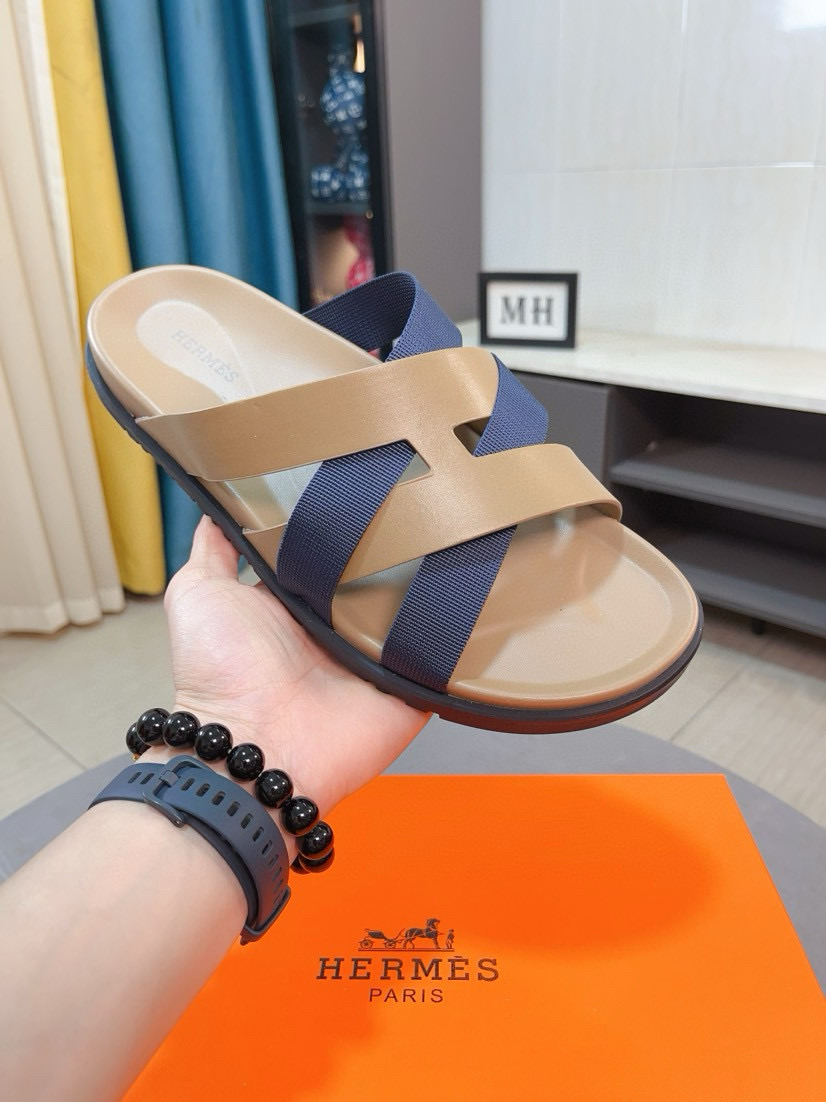 에르메스 남자 슬리퍼