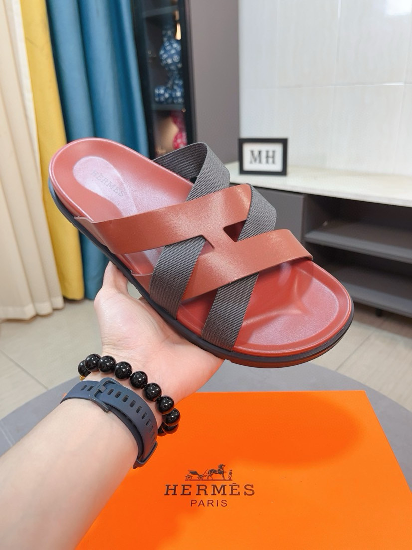 에르메스 남자 슬리퍼