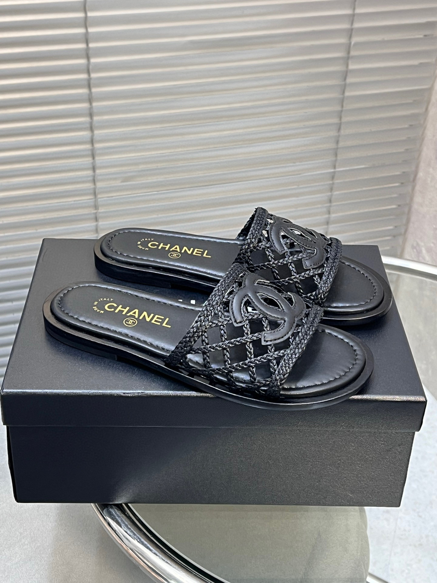 샤넬 여자 슬리퍼