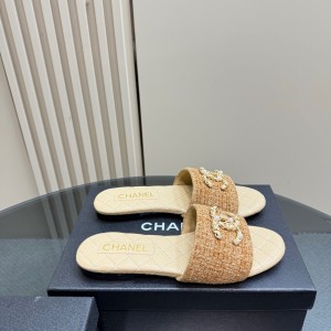샤넬 여자 슬리퍼