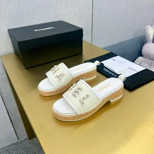 샤넬 여자 슬리퍼 6.5cm