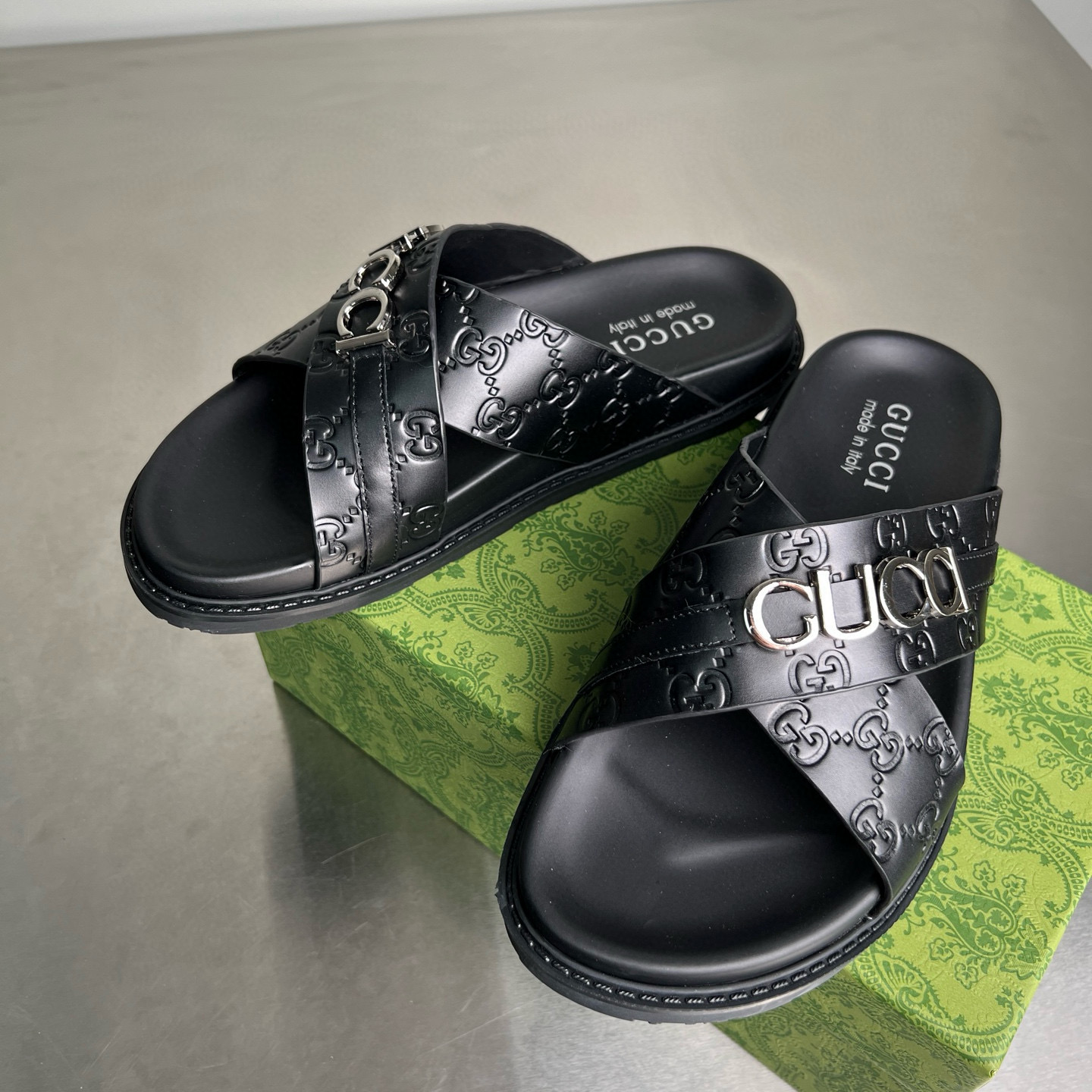 구찌 2.5cm 남자 슬리퍼
