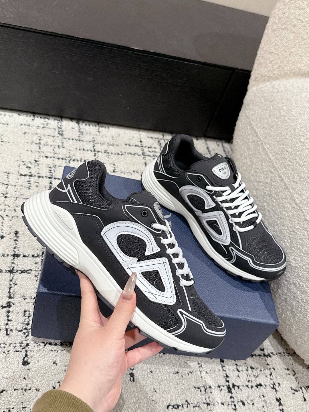 디올 3cm 남녀공용 신발 운동화 스니커즈