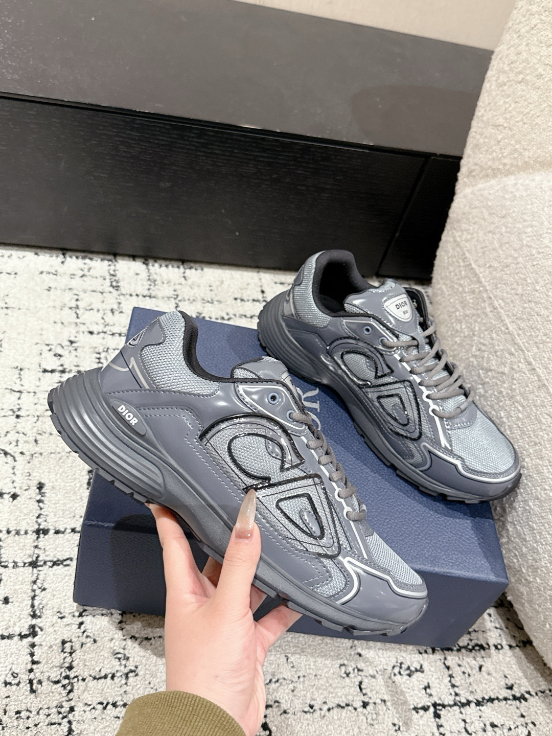 디올 3cm 남녀공용 신발 운동화 스니커즈