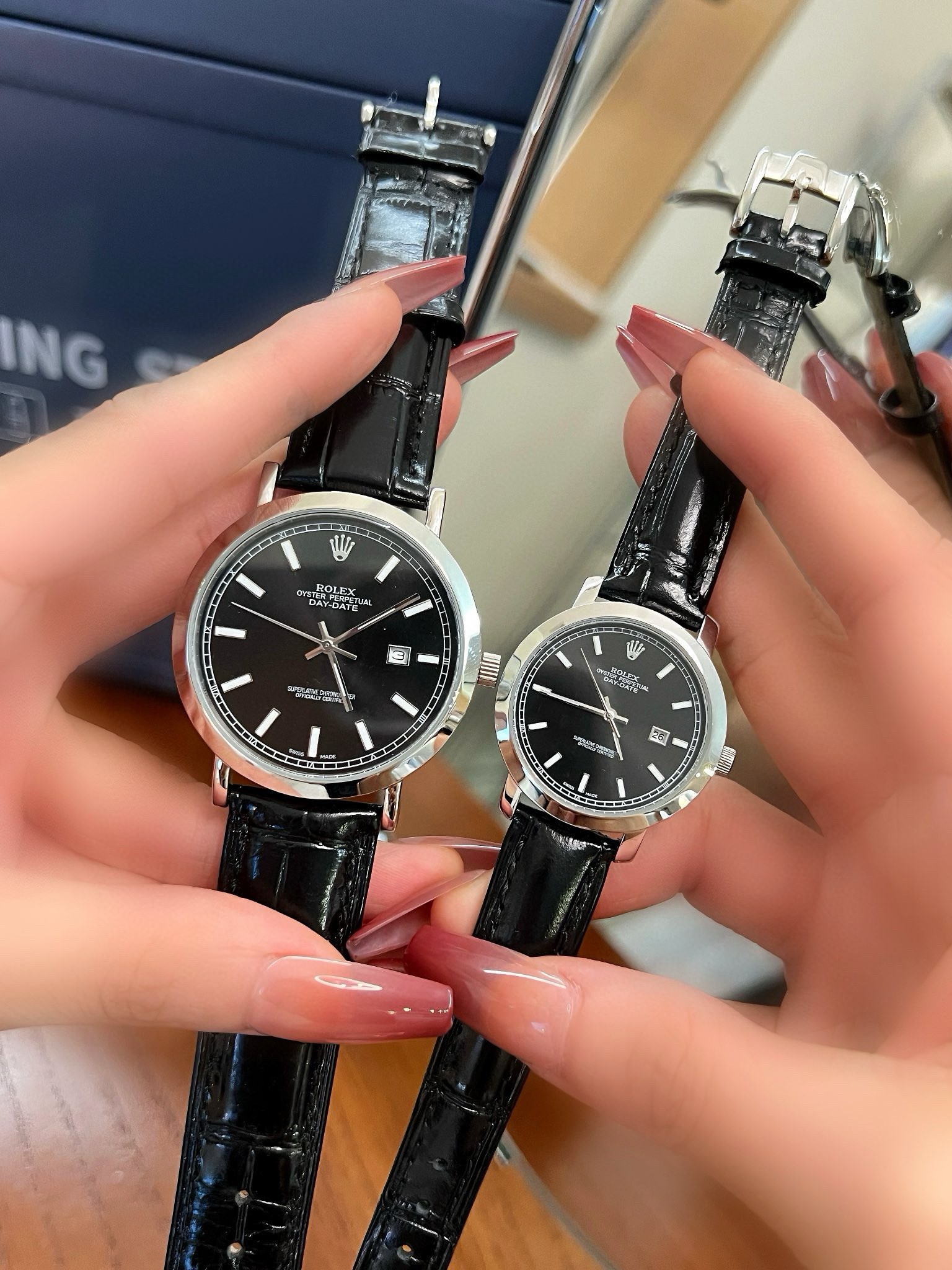 롤렉스 로렉스 3컬러 A급 남녀공용 커플 시계