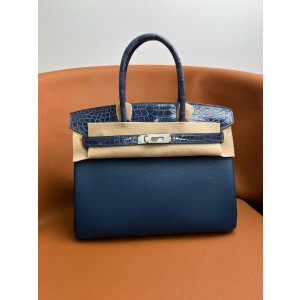 에르메스 5컬러 터치 버킨백 30 토고가죽 악어가죽 여자가방