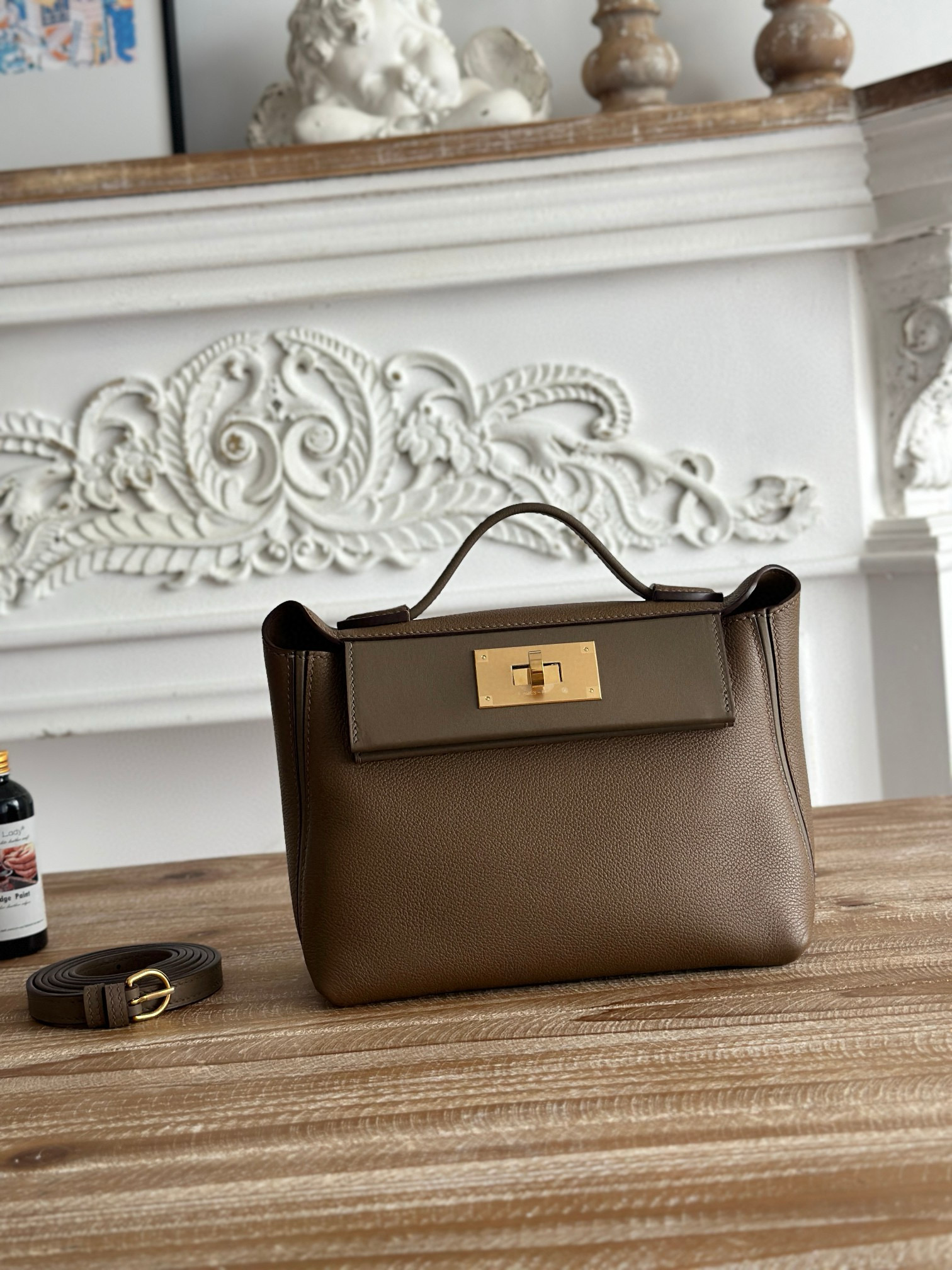 에르메스 켈리 미니 2424 에버컬러가죽/스위프트가죽 여자가방