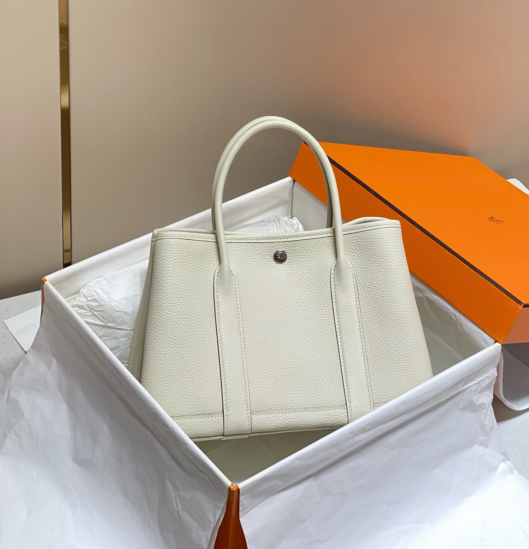 에르메스 가든파티 36cm 토고가죽 여자가방