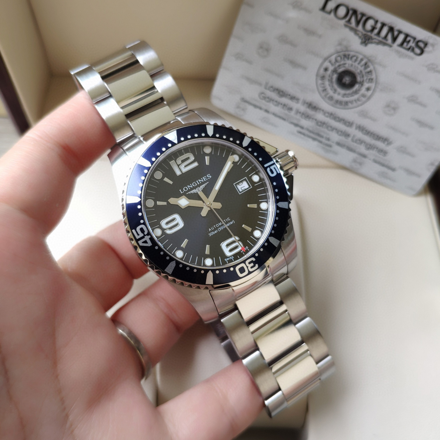 론진 미러급 남자 시계