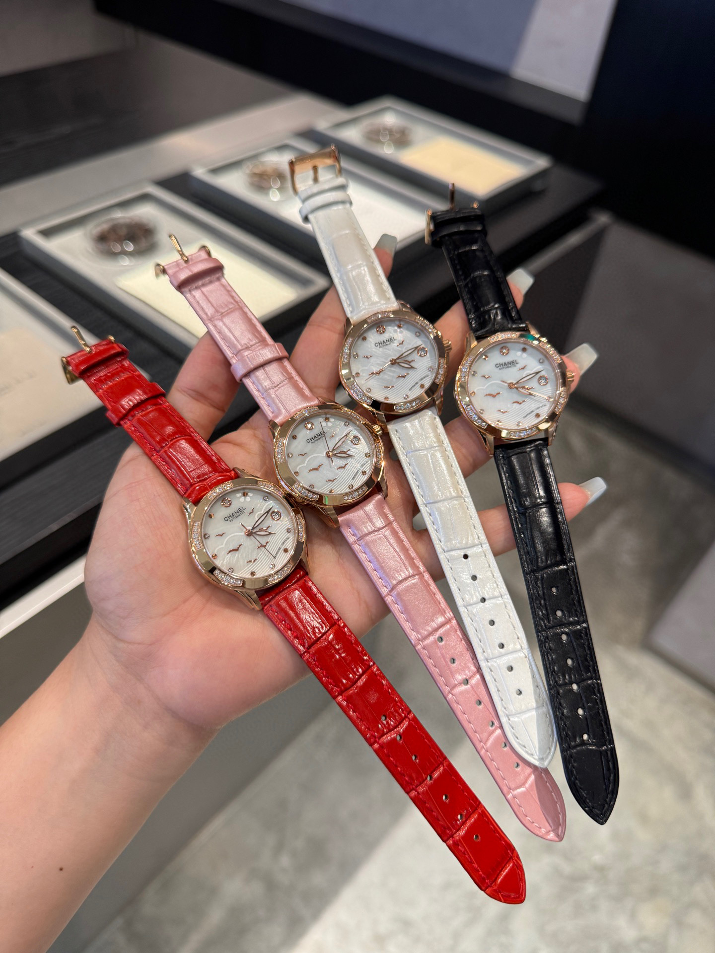 샤넬 4칼라 A급 여자 시계