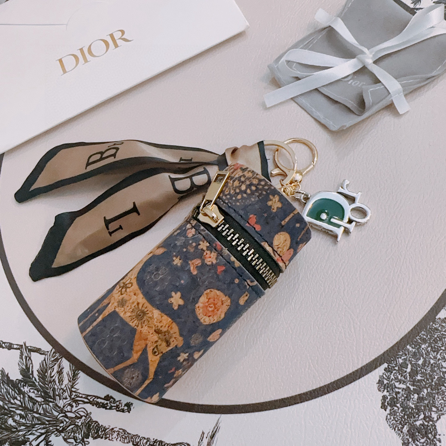 디올 열쇠고리 키링