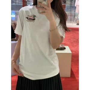 버버리 여자 반팔티