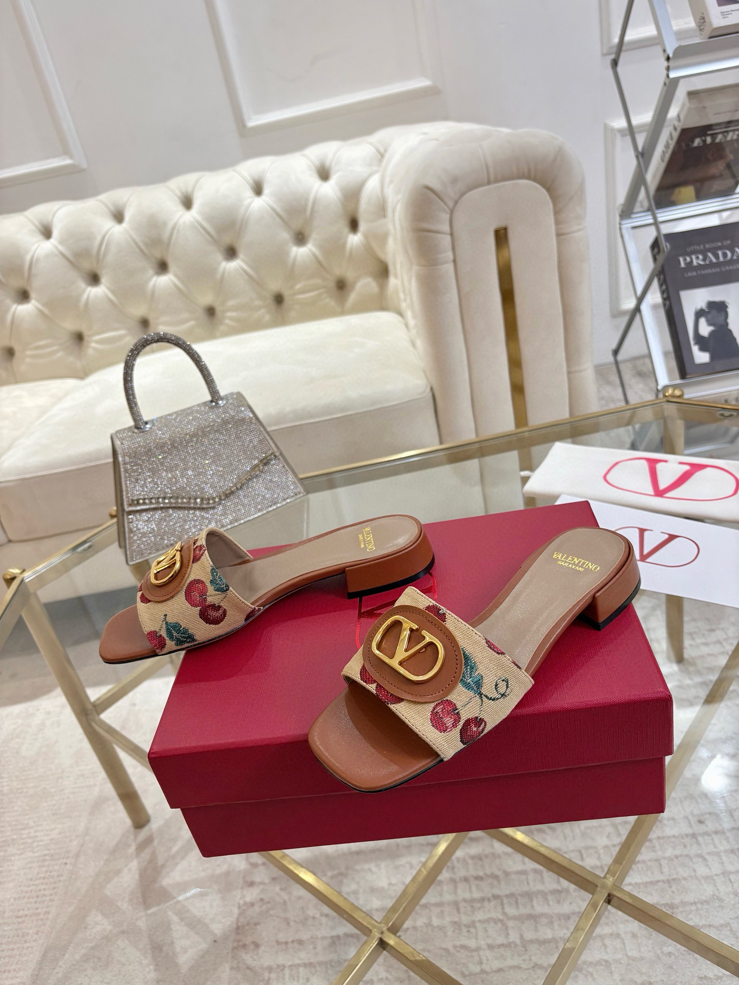 발렌티노 3cm 여자 슬리퍼