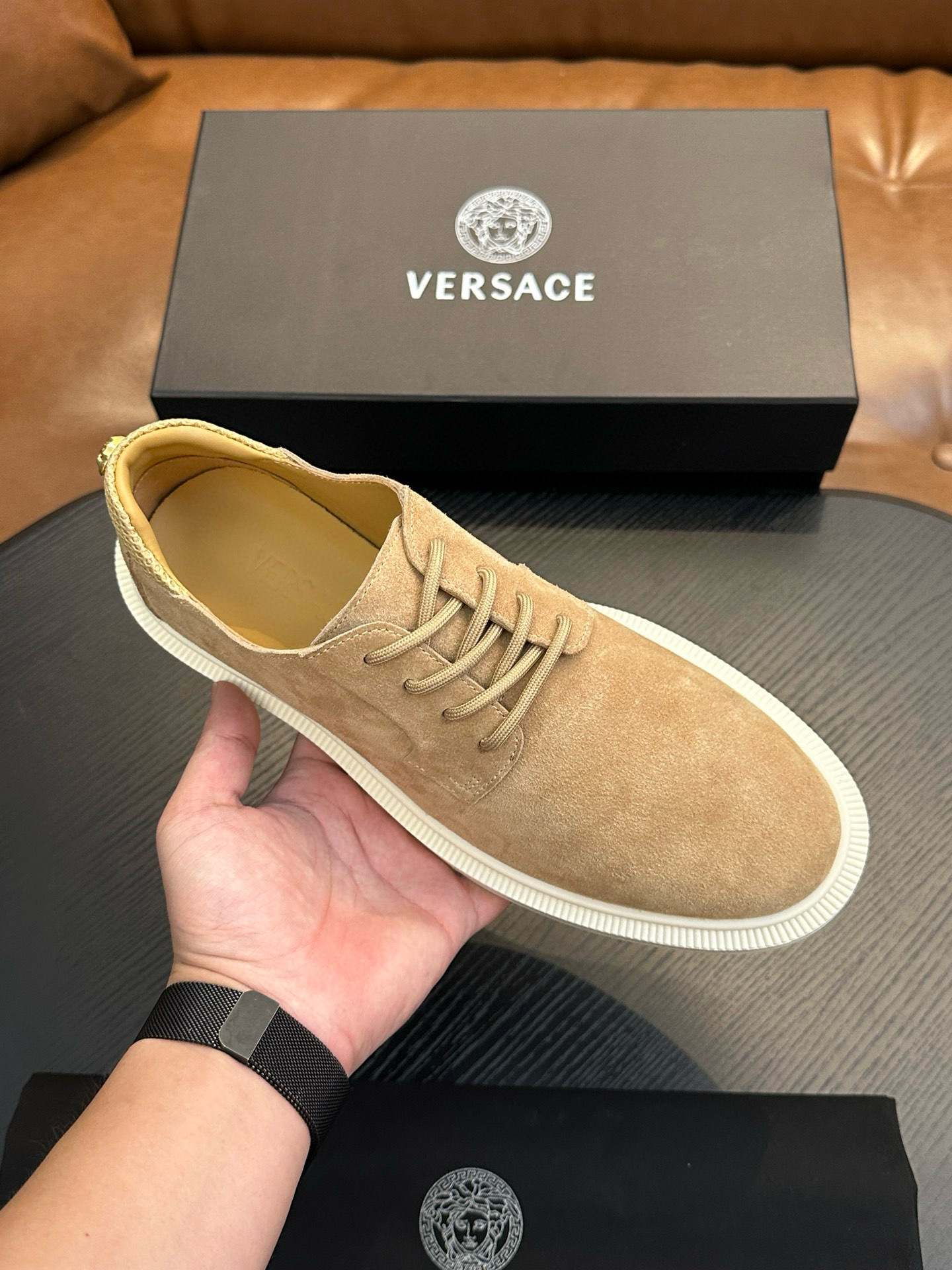 베르사체 남자 스니커즈 신발 운동화