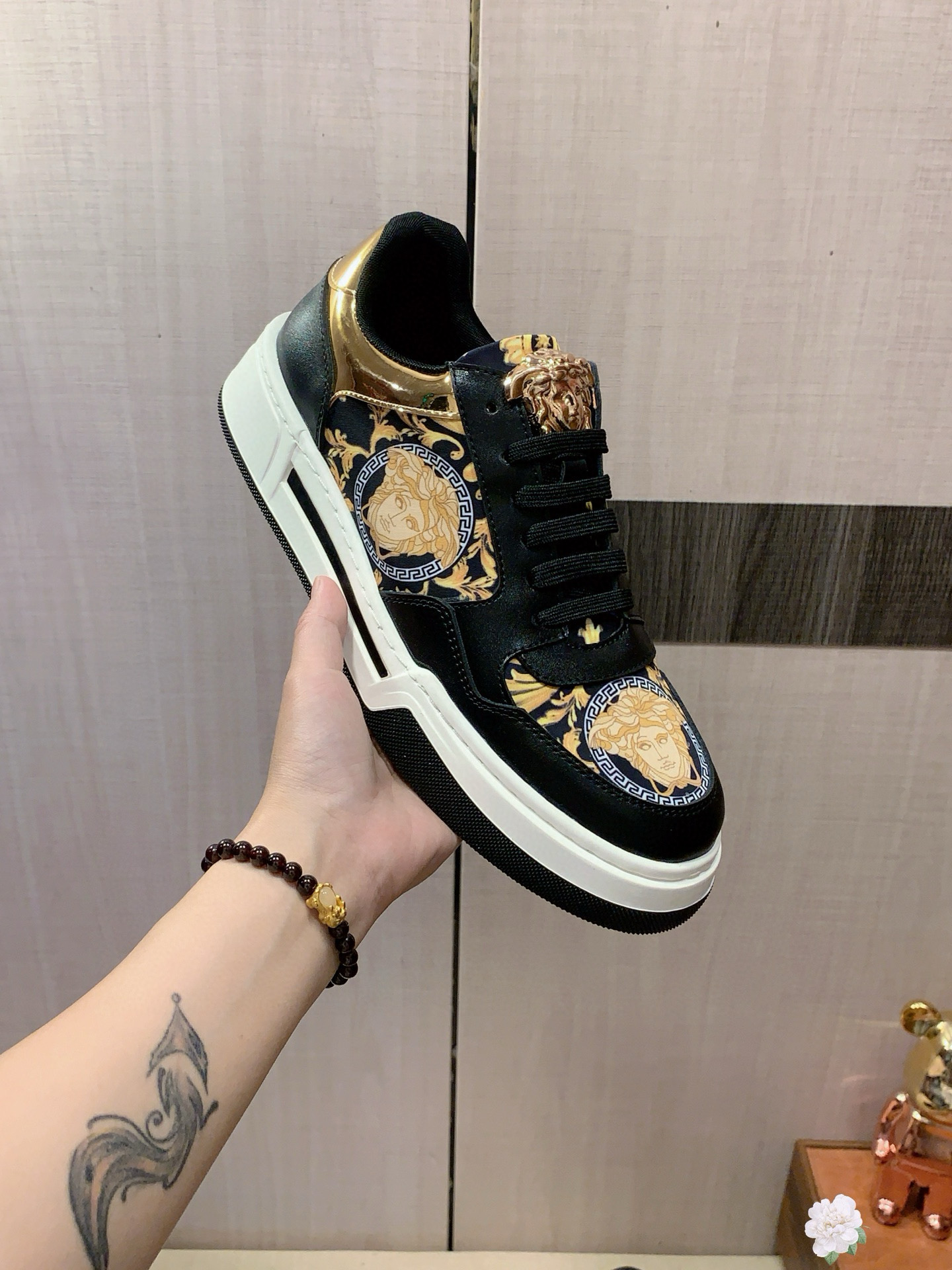 베르사체 남자 스니커즈 신발 운동화