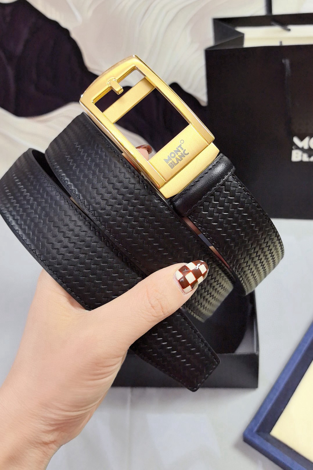 몽블랑 남자 벨트