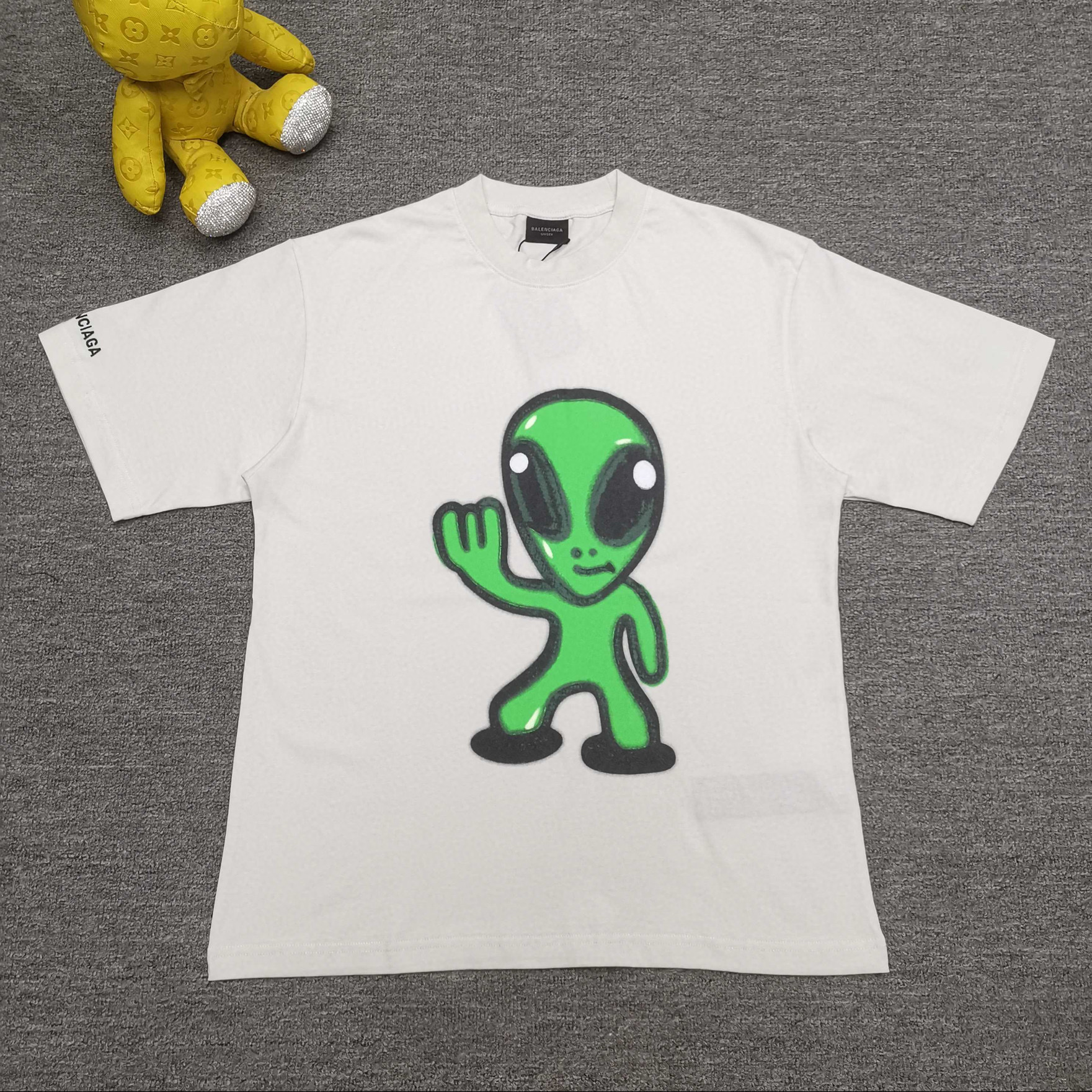 발렌시아가 남녀공용 반팔티