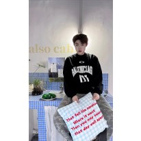 발렌시아가 남녀공용 맨투맨 후드티