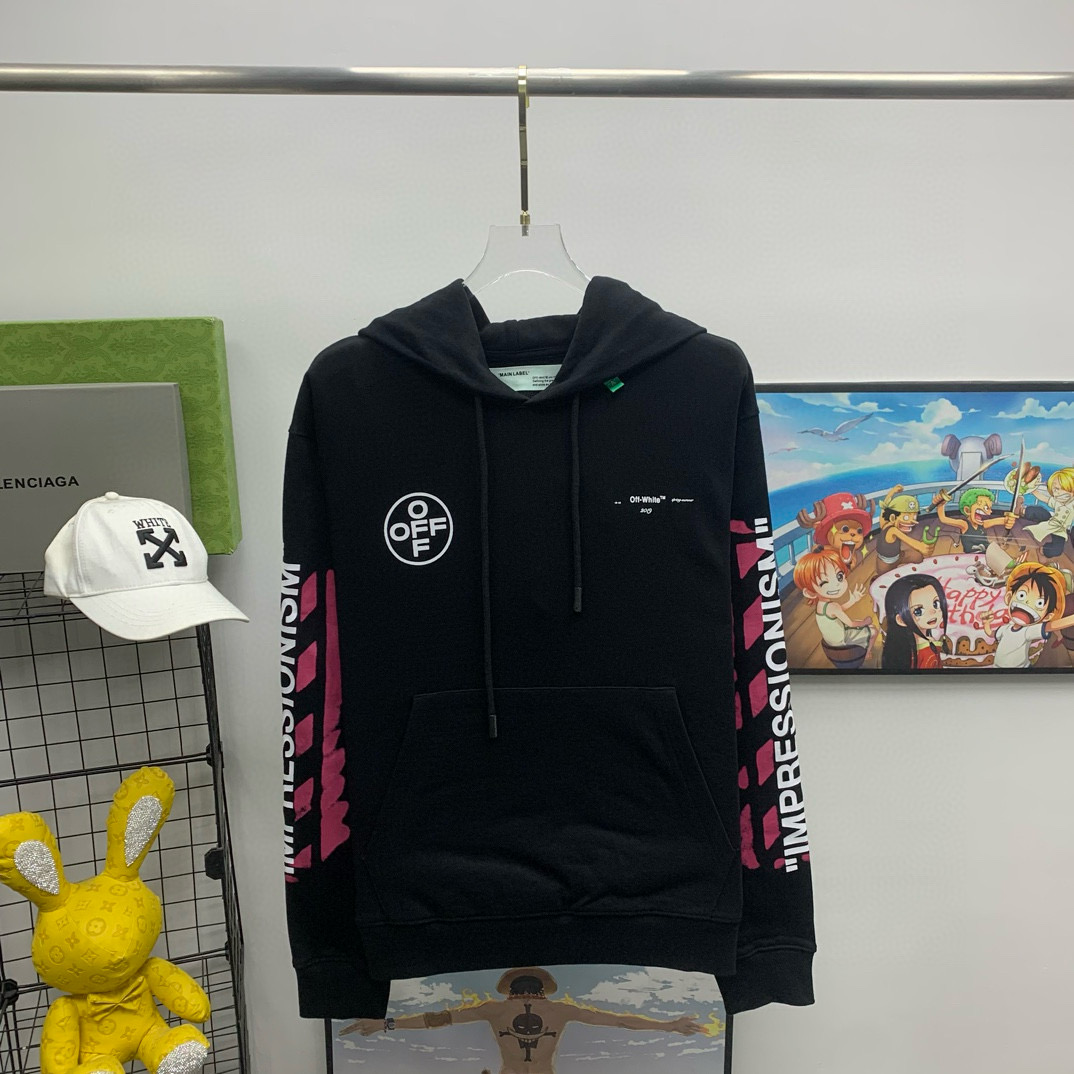 오프화이트 남녀공용 후드티 맨투맨