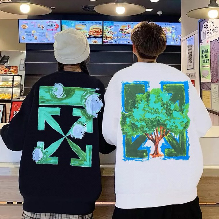 오프화이트 남녀공용 후드티 맨투맨