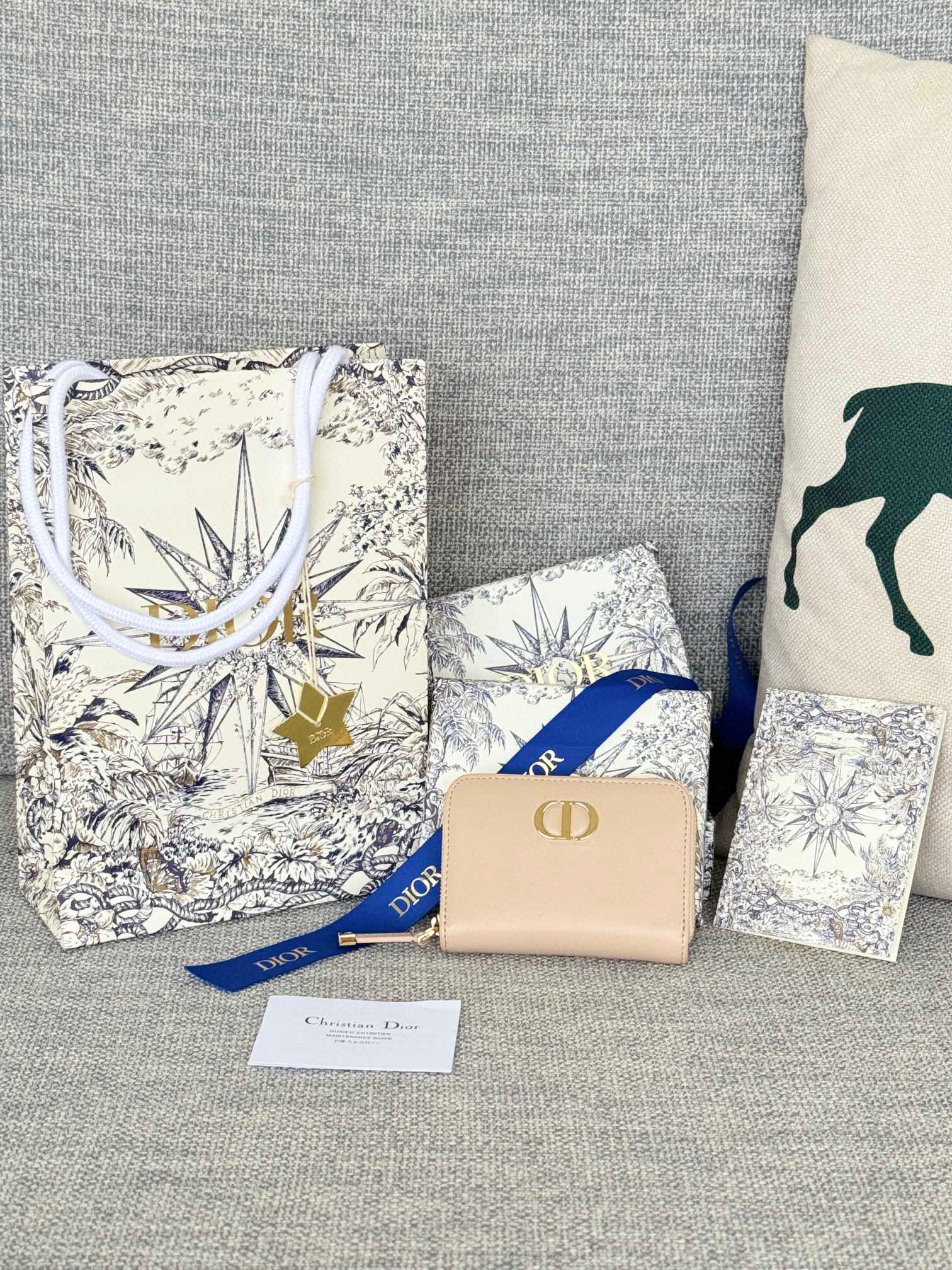 디올 S2155UTZQ_M928 여자 카드지갑 머니클립