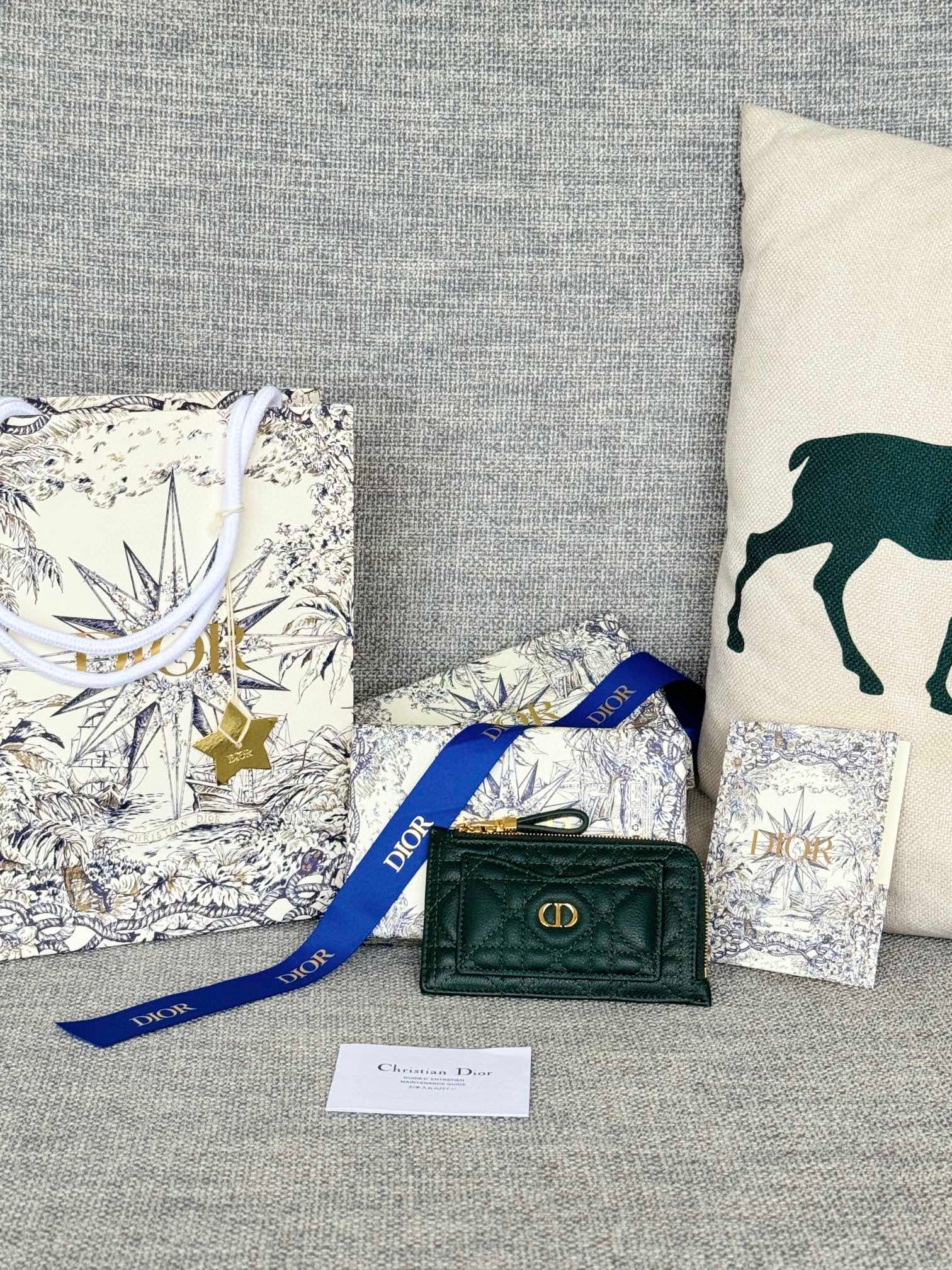 디올 S5131 여자 카드지갑 머니클립