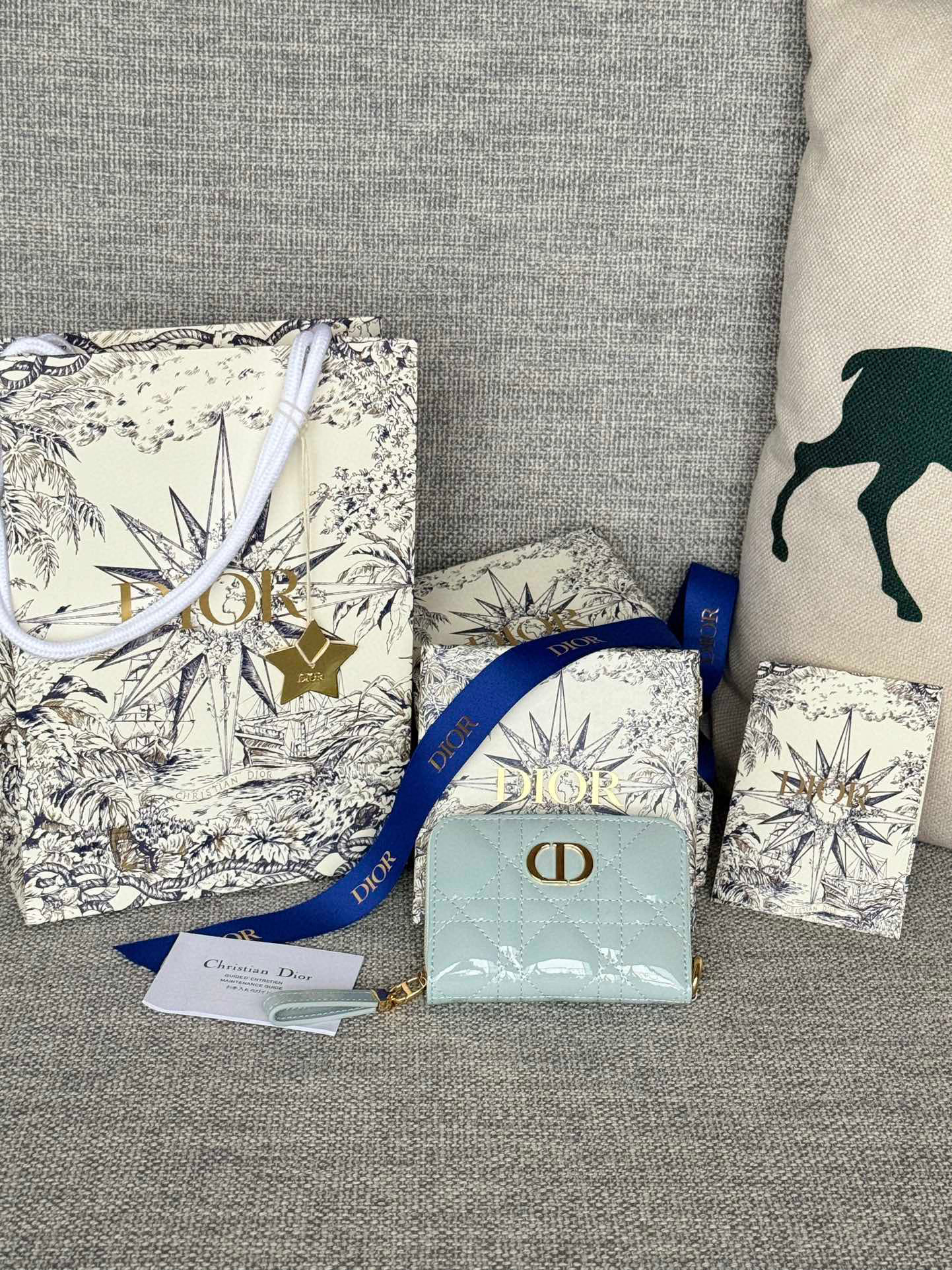 디올 S5034 여자 카드지갑 머니클립