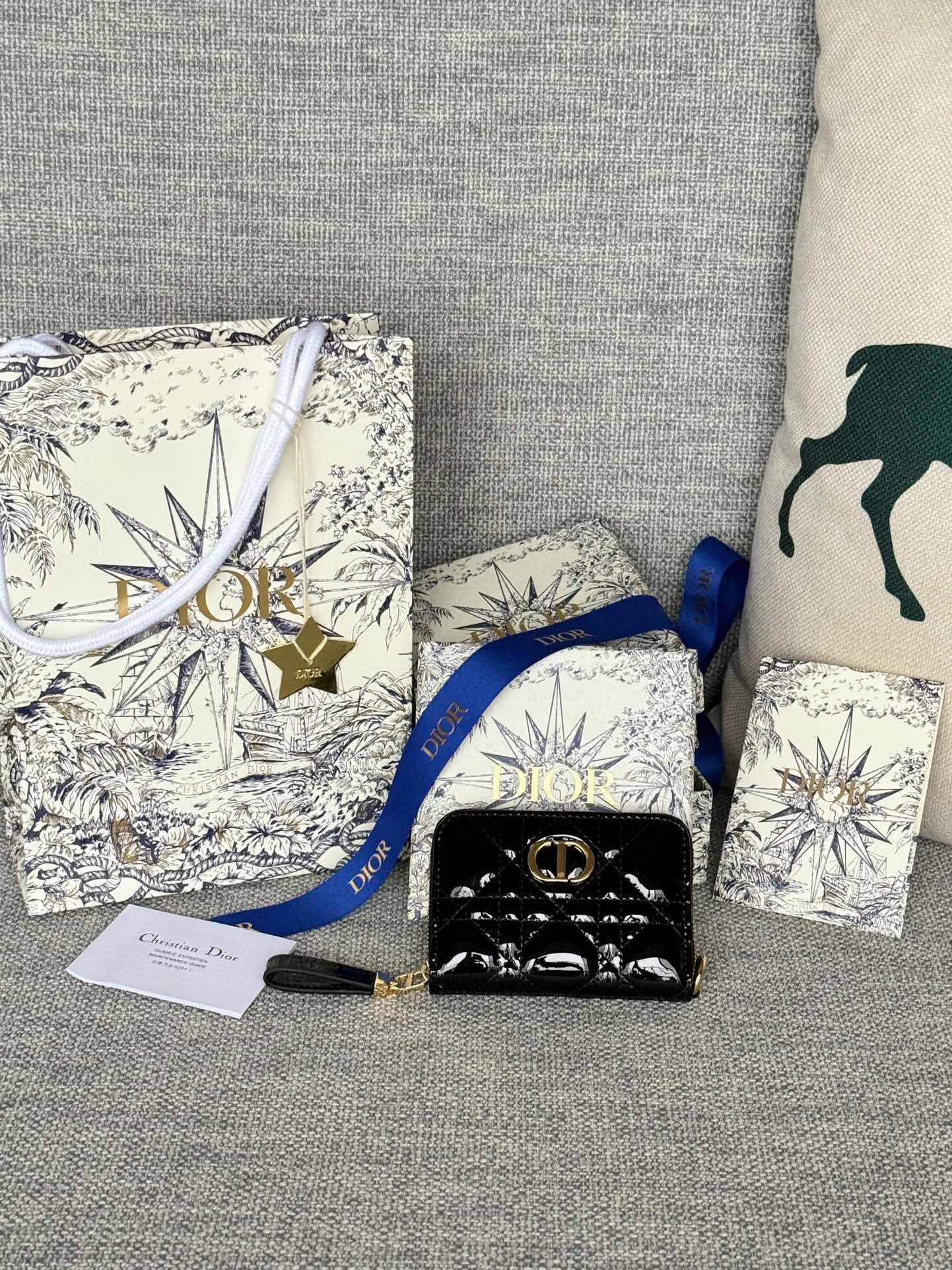 디올 S5034 여자 카드지갑 머니클립