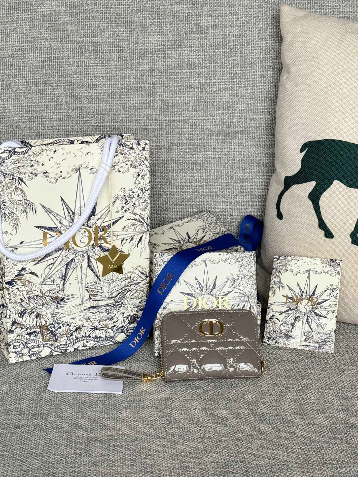 디올 S5034 여자 카드지갑 머니클립