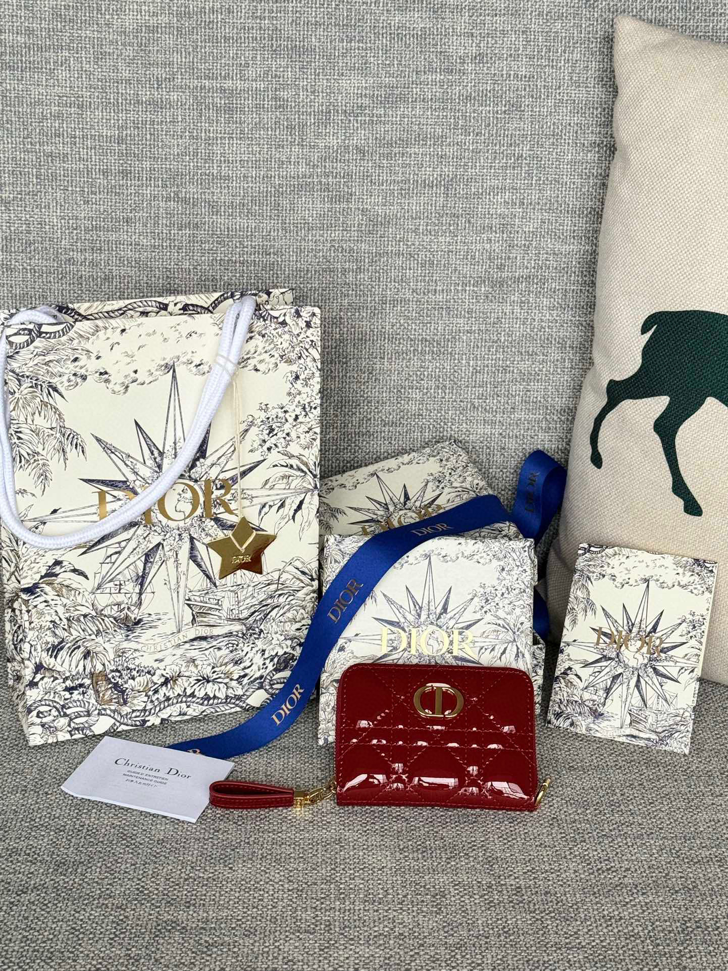 디올 S5034 여자 카드지갑 머니클립