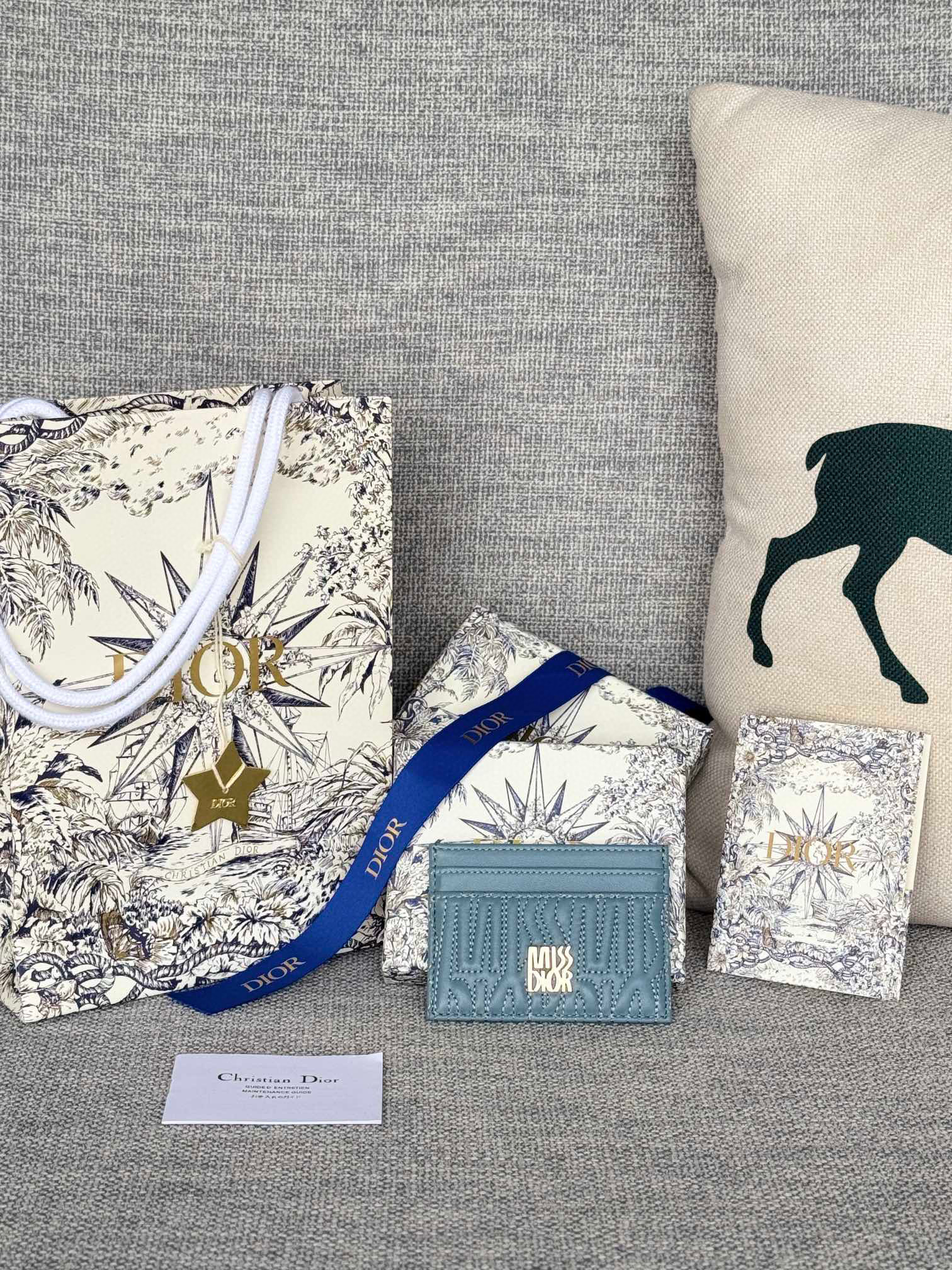 디올 S3601UBTK_M05N 여자 카드지갑 머니클립