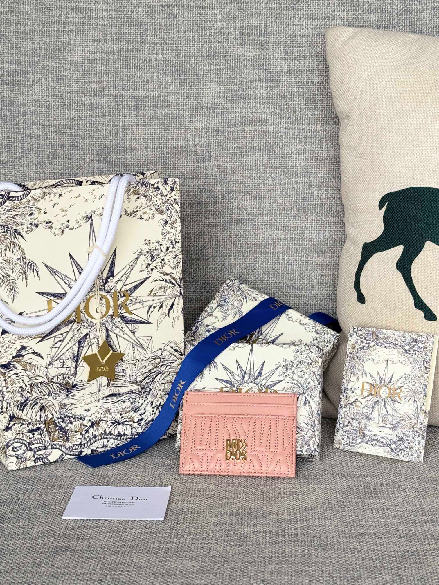 디올 S3601UBTK_M05N 여자 카드지갑 머니클립