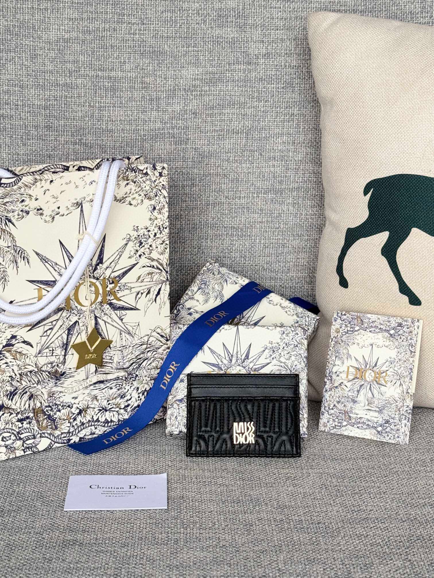 디올 S3601UBTK_M05N 여자 카드지갑 머니클립