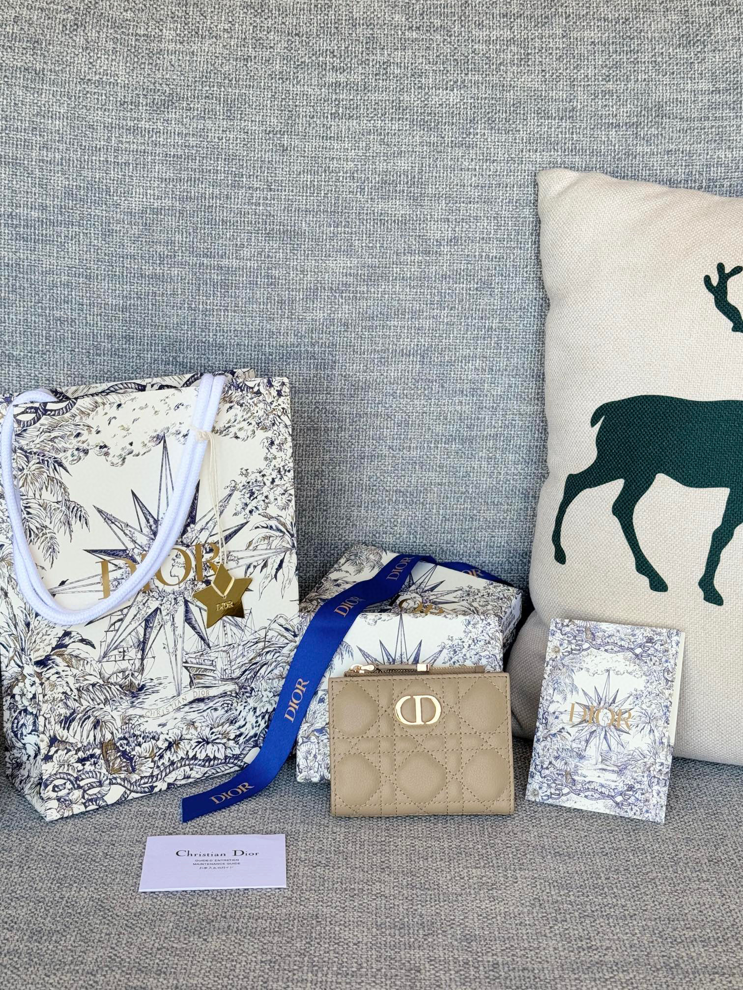 디올 S5173UBHZ_M928 여자 카드지갑 머니클립