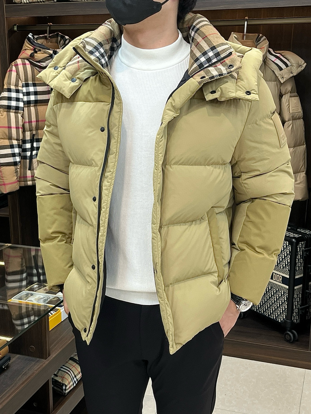 버버리 남자 패딩
