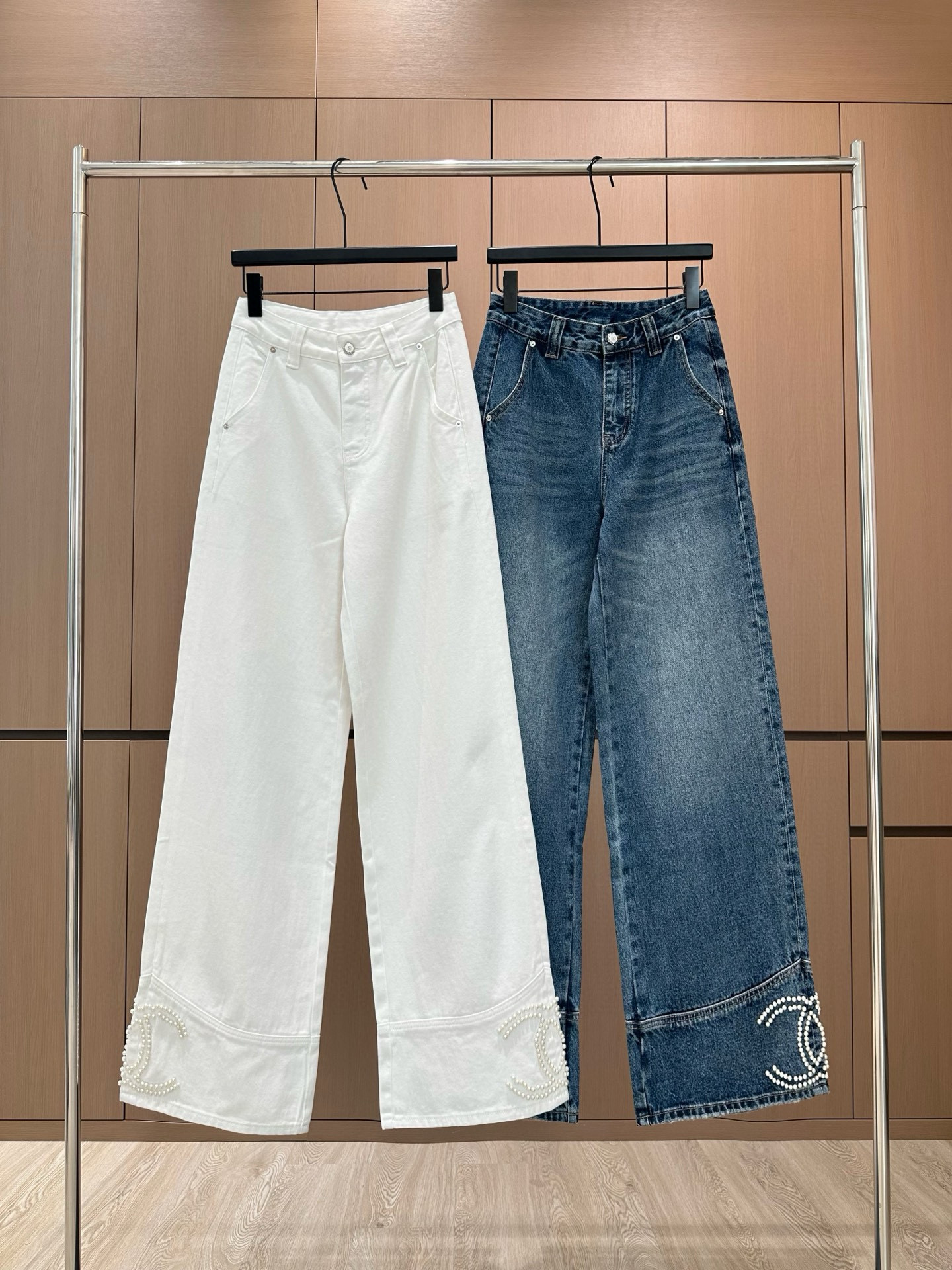 샤넬 여자 청바지 2컬러