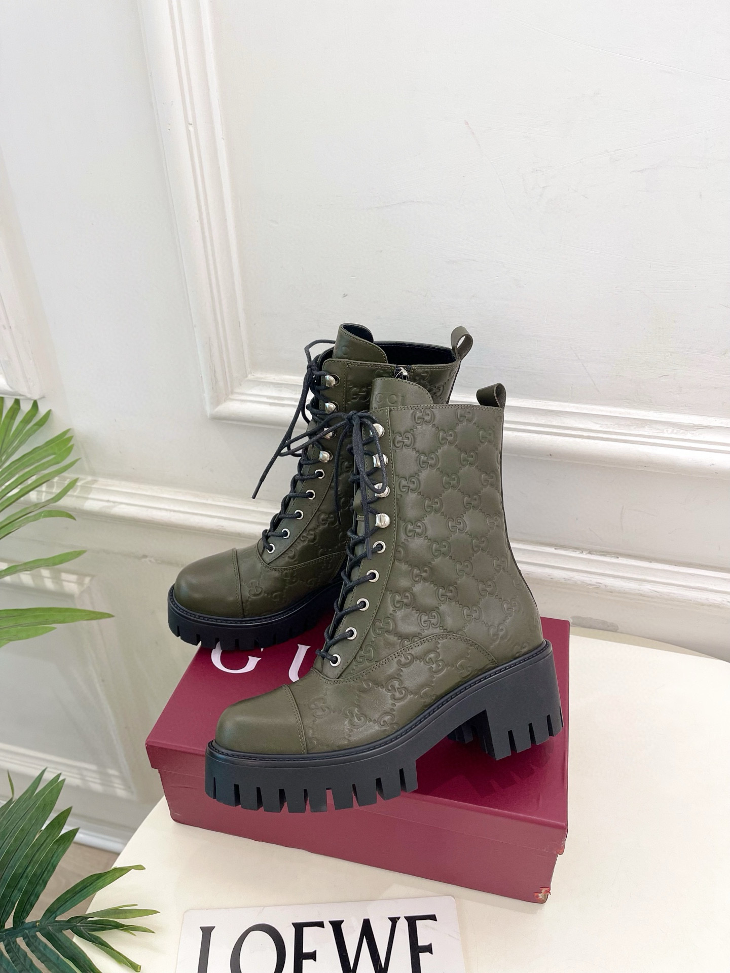 구찌 6CM 여자 부츠