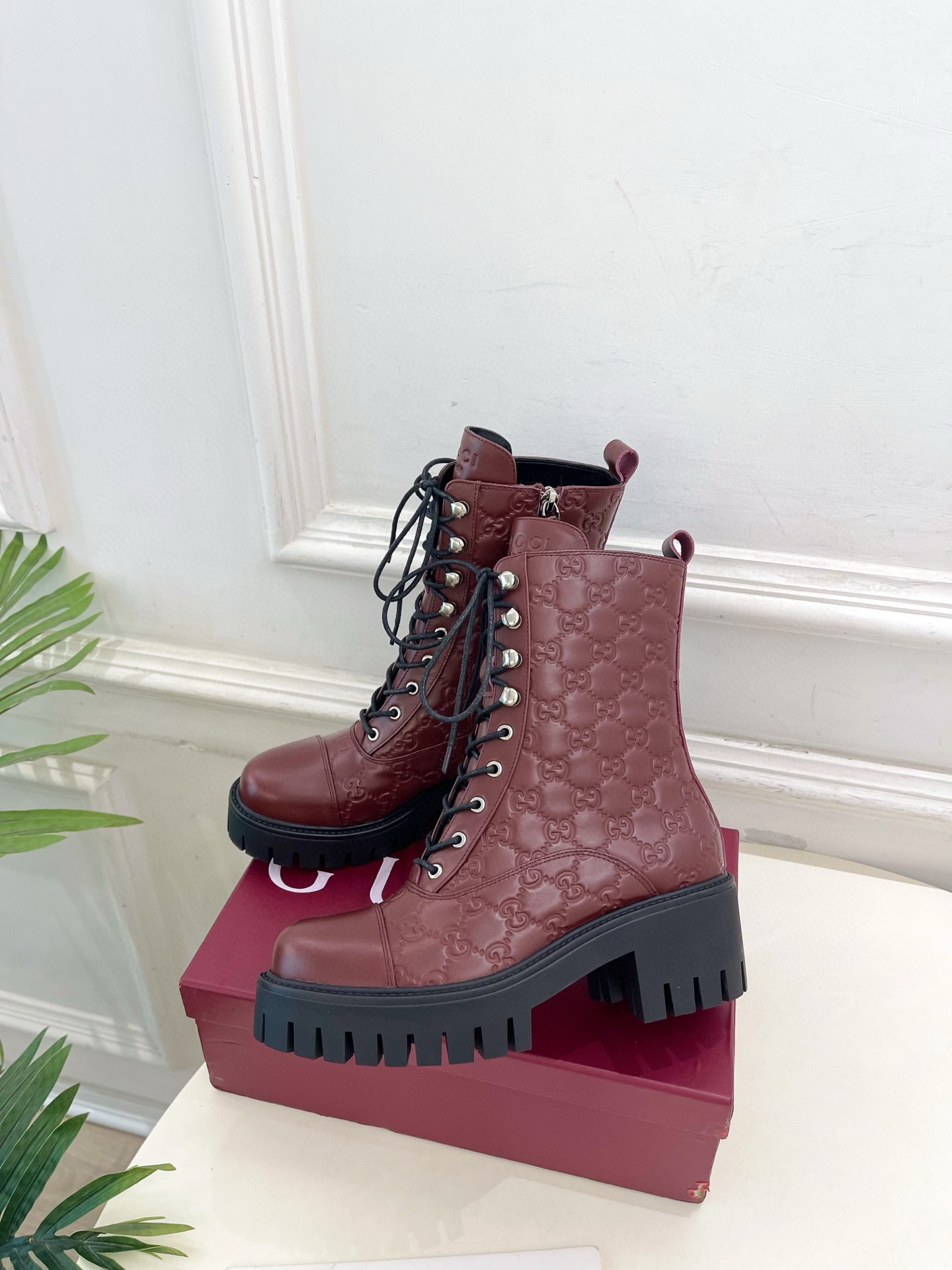 구찌 6CM 여자 부츠