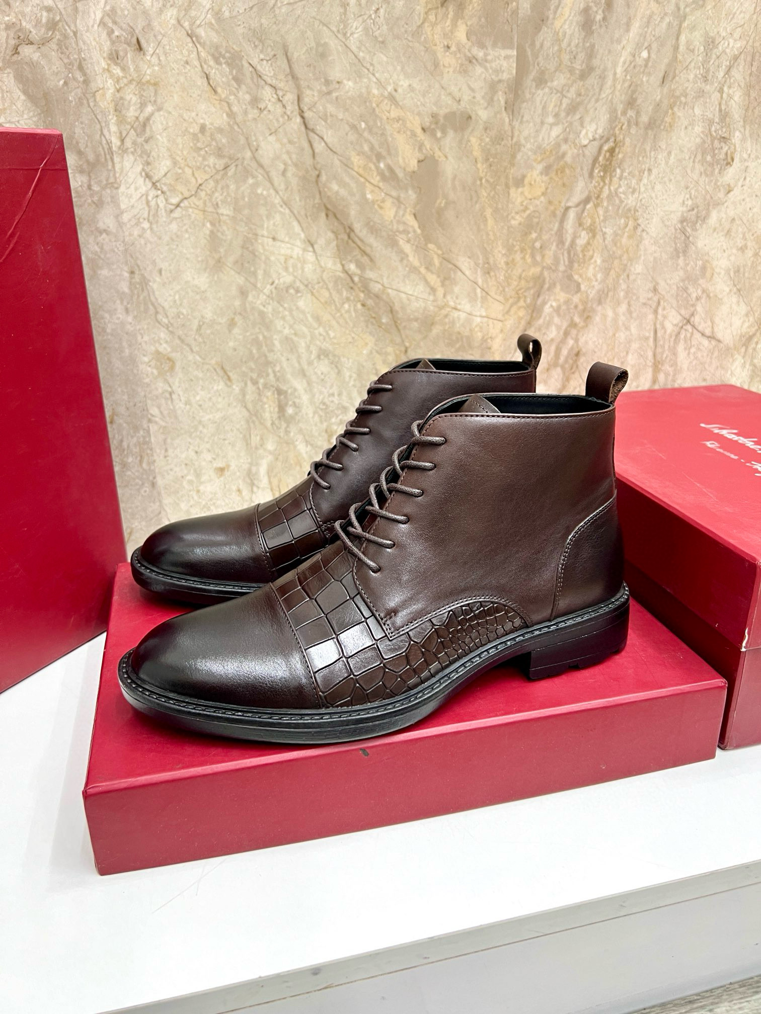 살바토레 페라가모 남자 부츠