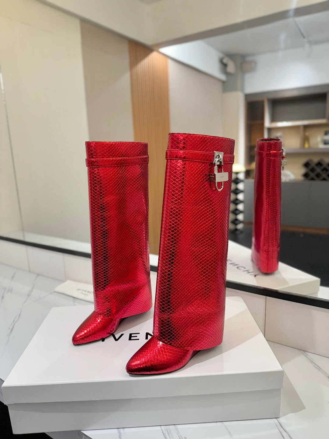 지방시 8.5CM 여자 부츠